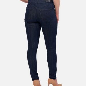 Seven7 Ladies Tummyless Jean Size 14 High Rise Skinny Dark Wash